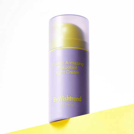 By Wishtrend - Vitamin A-mazing Bakuchiol Night Cream - Nakts Krēms Sejai ar A Vitamīnu un Bakučiolu - 30ml