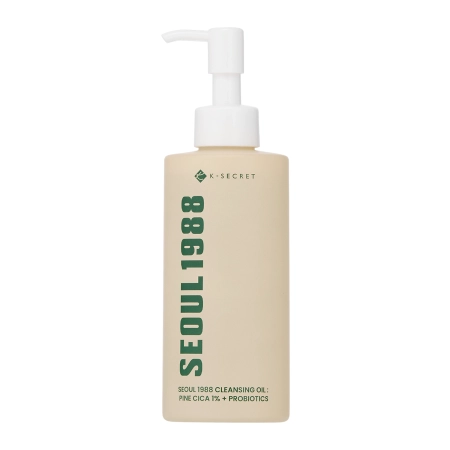 K-SECRET - SEOUL 1988 Cleansing Oil : Pine Cica 1% + Probiotics - Eļļa Dekoratīvās Kosmētikas Noņemšanai - 200ml