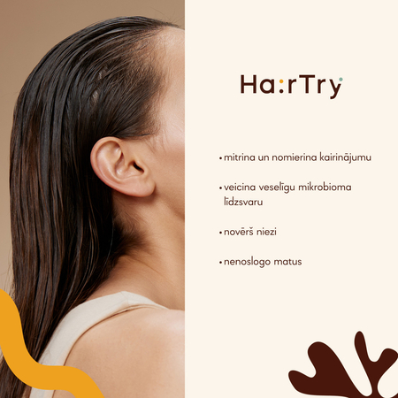 HairTry - Hydrate Hero - Mitrinošs un Nomierinošs Losjons Galvas Ādai ar NMF Kompleksu un Ektīnu - 100ml