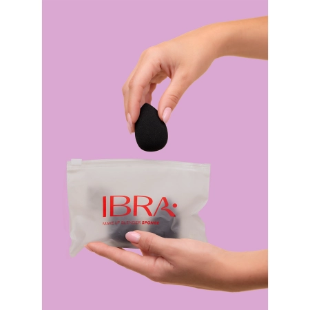 Ibra Makeup - Makeup Blender - Sūklīšu Komplekts - Trio Black - 3gab