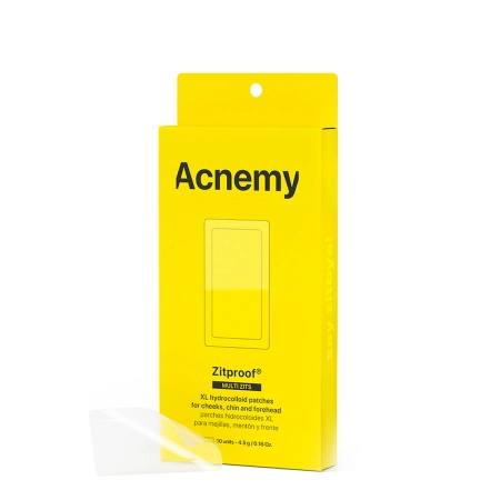 Acnemy - Zitproof Multizits - XL Hydrocolloid Patches - Hidrokoloīdie XL Plāksteri Vaigiem, Zodam, Pierei - 10gab.