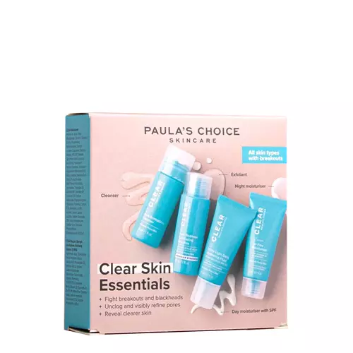 Paula's Choice - Trial Kit Clear Regular Strength - Kosmētikas Komplekts Sebuma Regulēšanai - 30ml+15ml+15ml+30ml