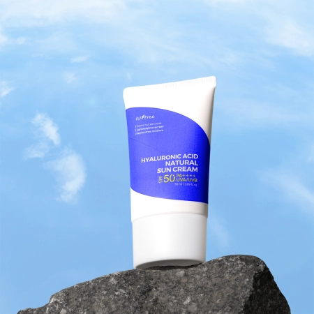 Isntree - Hyaluronic Acid Natural Sun Cream SPF50+/PA++++ - Krēms ar Minerālajiem Aizsargfiltriem - 50ml