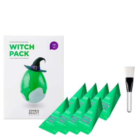 ZOMBIE BEAUTY by SKIN1004 - Witch Pack - Dziļi attīroša maska ar zaļo tēju - 8 gab. x 15g