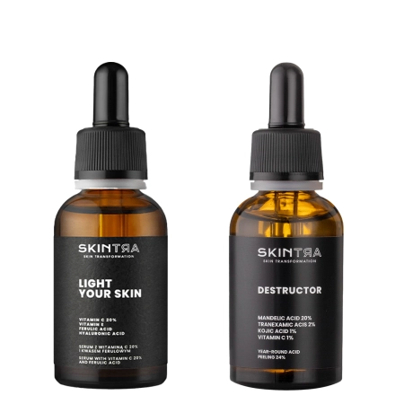 SkinTra - Komplekts Vitamin C & Peel Duo - 30 ml + 30 ml