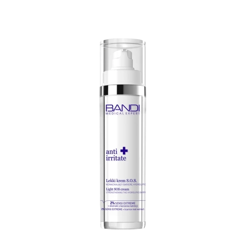 Bandi - Medical Expert - Anti Irritate - Light SOS Cream - Viegls SOS Krēms Hidrolipīdu Barjeras Stiprināšanai - 50ml