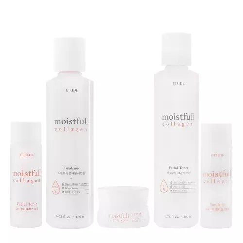 Etude House - Moistfull Collagen Skin Care Set - Ādas Kopšanas Komplekts ar Kolagēnu
