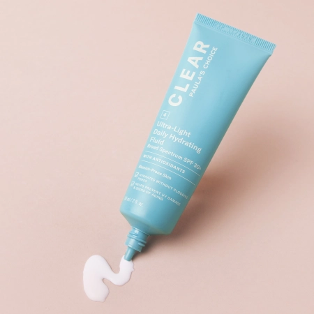 Paula's Choice - Clear - Ultra-Light Daily Hydrating Fluid SPF30+ - Mitrinoša Saules Aizsargemulsija - 60ml