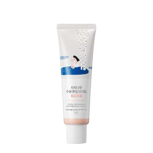 Round Lab - Birch Moisture Tone-Up Sunscreen - Tonizējošs Saules Aizsargkrēms - 50ml