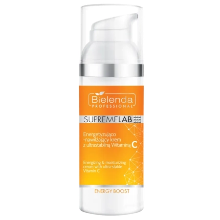 Bielenda Professional - Supremelab - Energy Boost - Energizing & Moisturizing Cream with Ultra-Stable Vitamin C - Energizējošs un Mitrinošs Krēms ar Stabilu C Vitamīnu - 50ml