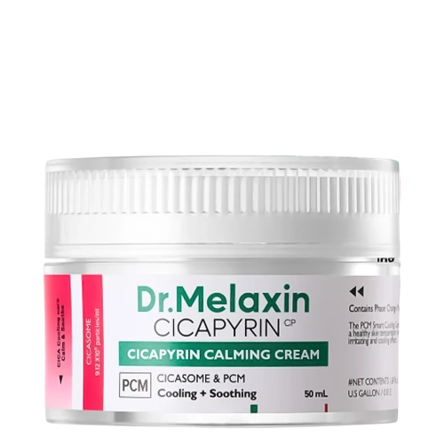 Dr.Melaxin - Cicapyrin Calming Cream - Nomierinošs Sejas Krēms ar Atvēsinošu Kompleksu - 50ml