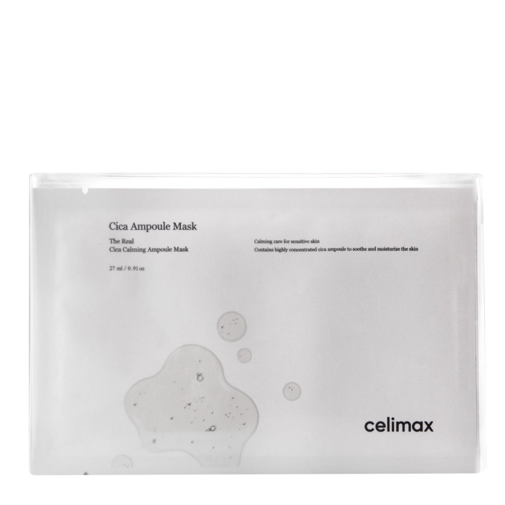 Celimax - The Real Cica Calming Mask - Набір тканинних масок з екстрактом центелли - 5x27ml