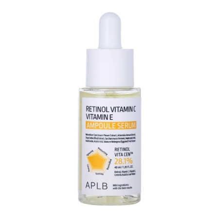 APLB - Retinol Vitamin C Vitamin E Ampoule Serum - Serums ar Retinolu un Vitamīniem C un E - 40ml