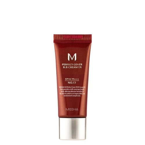 Missha - M Perfect Cover BB Cream SPF42/PA+++ - Nosedzošs BB Krēms - No.13 Bright Beige - 20ml