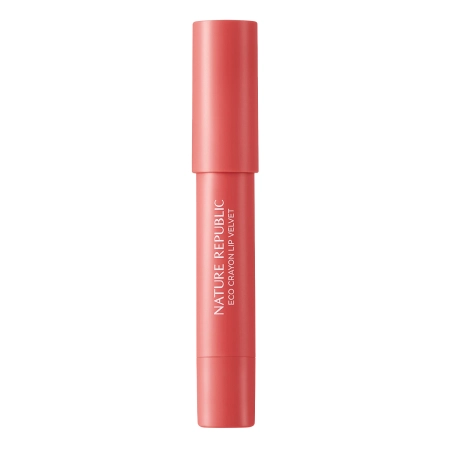 Nature Republic - By Flower Eco Crayon Lip Velvet – Lūpu Krāsa - 02 Pink Breeze - 2,8g