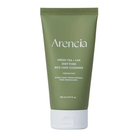 Arencia - Green Tea + LHA Deep Pore RIice Cake Cleanser - Sejas Mazgāšanas Želeja ar Zaļo Tēju - 150ml