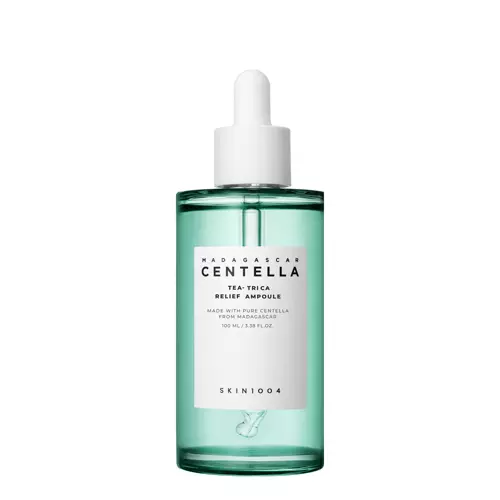 SKIN1004 - Madagascar Centella Tea-Trica Relief Ampoule - Nomierinošs serums pret pinnēm - 100ml