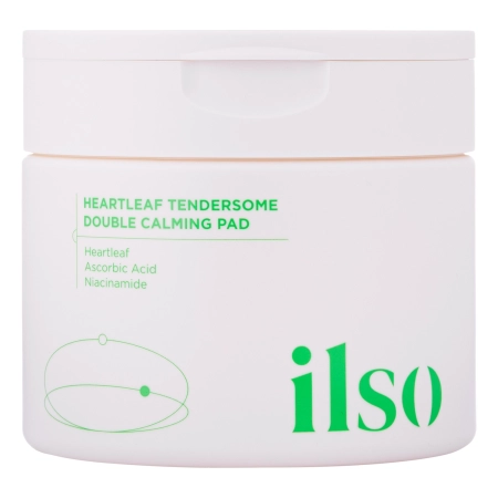 Ilso - Heartleaf Tendersome Double Calming Pad - Nomierinoši Spilventiņi Sejai - 60gab./320g