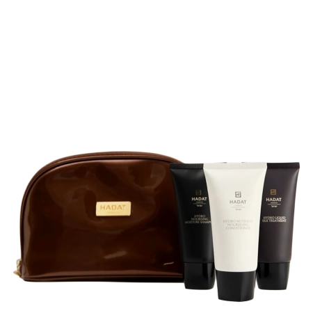 Hadat - Hydro Silk Hair Set - Matu Kopšanas Komplekts - Kosmētikas Somiņa - 70ml+70ml+70ml