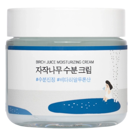 Round Lab - Birch Juice Moisturizing Cream - Mitrinošs Krēms ar Bērzu Sulu - 80ml