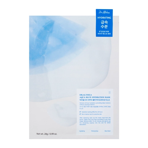 Dr. Althea - Aqua Blue Hydration Mask - Mitrinoša Auduma Maska - 28g