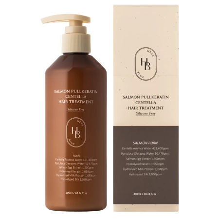 HEVEBLUE - Salmon PullKeratin Centella Hair Treatment - Atjaunojošs Kondicionieris Matiem - 300ml