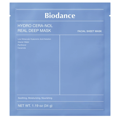 Biodance - Hydro Cera-nol Real Deep Mask - Mitrinoša Kolagēna Maska Sejai - 1gab./34g
