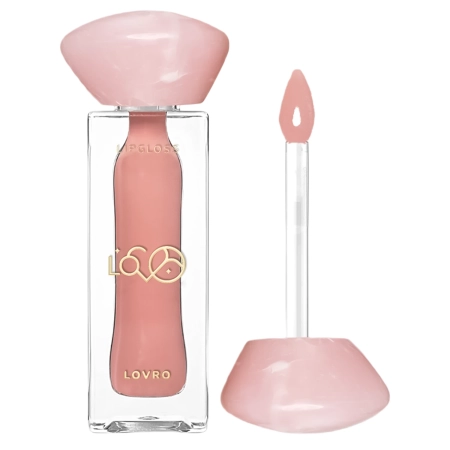 LOVRO - Bloomlight Lipgloss - Apjomu Palielinošs Lūpu Spīdums ar Atvēsinošu Efektu - 04 Nude Muse - 5,5g