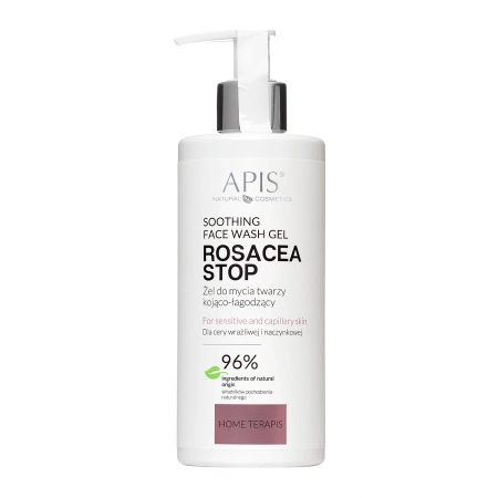 Apis - Rosacea-Stop - Nomierinoša un Mīkstinoša Sejas Mazgāšanas Želeja - 300ml