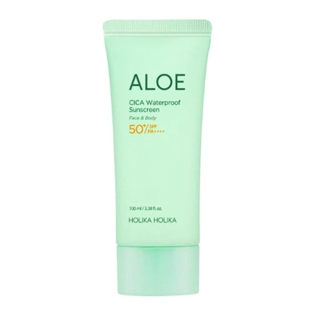 Holika Holika - Aloe Cica Waterproof Sunscreen SPF50+/PA++++ - Nomierinošs Saules Aizsargkrēms - 100ml