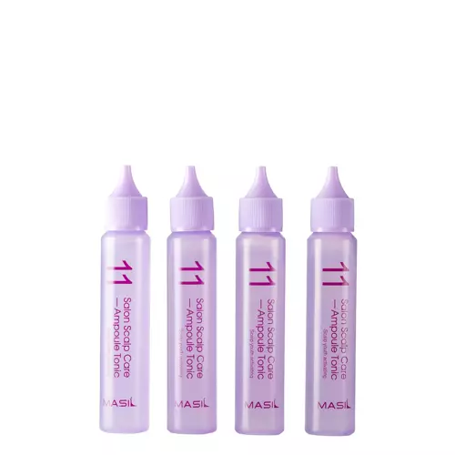 Masil - 11 Salon Scalp Care Ampoule Tonic - Toniks Ampulās Galvas Ādas Kopšanai - 4x30ml