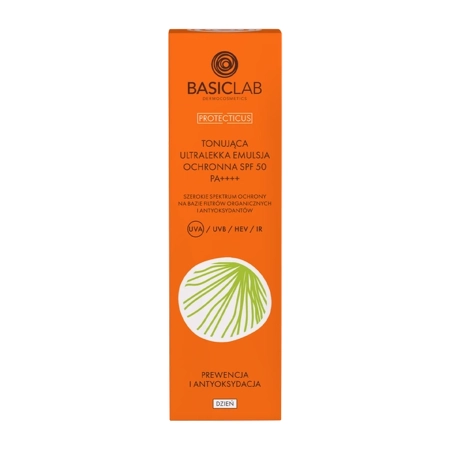 BasicLab - Ultra Viegla Tonizējošā Aizsargemulsija SPF50 PA ++++ - 40ml