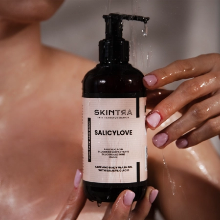 SkinTra - Salicylove - Sejas un Ķermeņa Mazgāšanas Želeja ar Salicilskābi - 250ml
