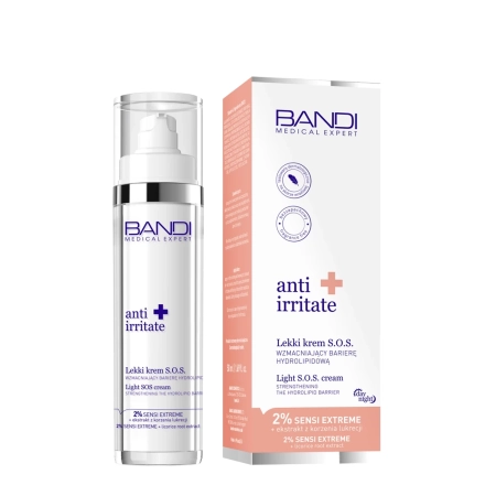 Bandi - Medical Expert - Anti Irritate - Light SOS Cream - Viegls SOS Krēms Hidrolipīdu Barjeras Stiprināšanai - 50ml