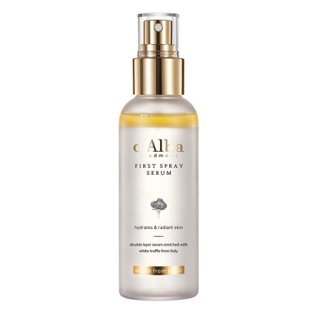 d'Alba - White Truffle First Spray Serum - Izgaismojoši-Mitrinošs Sejas Serums Migliņā - 100ml
