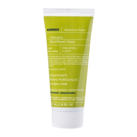 Korres - Santorini Grape Volcanic Skinreset Maska - Attīroša Sejas Maska - 70ml