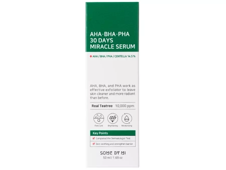 Some By Mi - AHA BHA PHA 30 Days Miracle Serum - Serums ar AHA, BHA, PHA Skābēm - 50ml