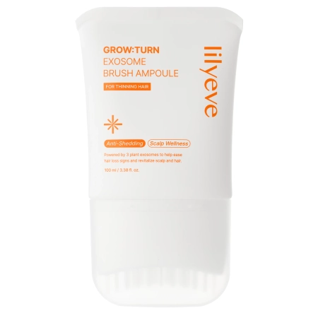 lilyeve - Grow:Turn Exosome Brush Ampoule - Stiprinoša Ampula Matiem un Galvas Ādai - 100ml