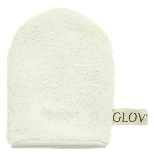Glov - Water-Only Makeup Removal Skin Cleansing Mitt - Grima Noņemšanas Cimdiņš - Classic Ivory - 1gab