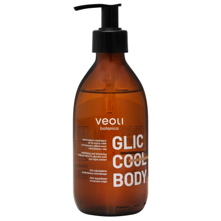 Veoli Botanica - Glic Cool Body - Noloboša un Seboregulējoša Ķermeņa Mazgāšanas Želeja - 280ml