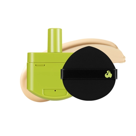 Unleashia - Satin Wear Healthy-Green Cushion - Uzpilde + Sūklītis - Satīna Tonālais Spilventiņā - 21N Eburnean - 15g