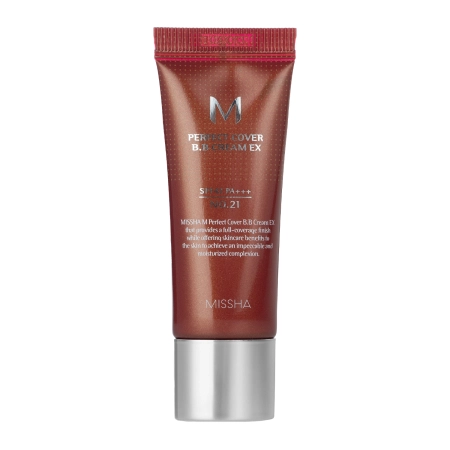 Missha - M Perfect Cover BB Cream SPF42/PA+++ - Sedzošs BB Krēms - Nr.21 Light Beige - 20ml