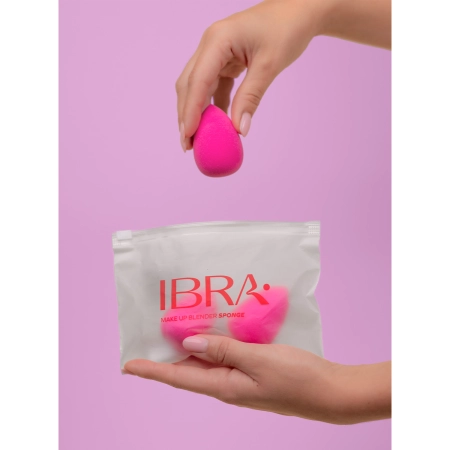 Ibra Makeup - Makeup Blender - Sūklīšu Komplekts - Trio Pink - 3 Gab