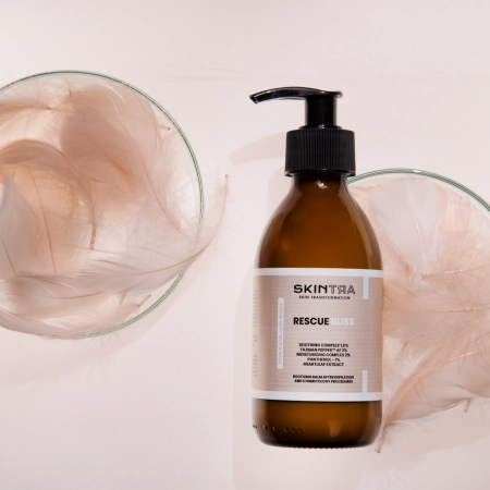 SkinTra - Rescue Bliss - Balzams Pēc Depilācijas un Kosmetoloģiskām Procedūrām Sejai un Ķermenim - 200ml