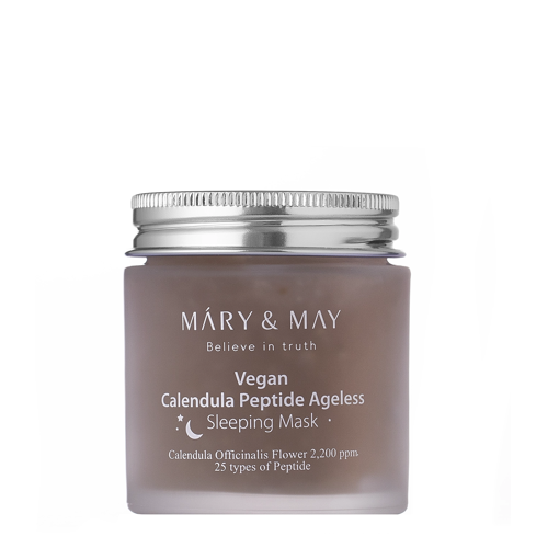 Mary&May - Calendula Peptide Ageless Sleeping Mask - Nomierinoša un Nostiprinoša Nakts Maska - 110g