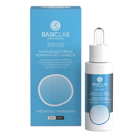BasicLab - Elastīgums un Piepildījums - Tvirtumu Uzlabojošs Mitrinošs Serums - 30ml 