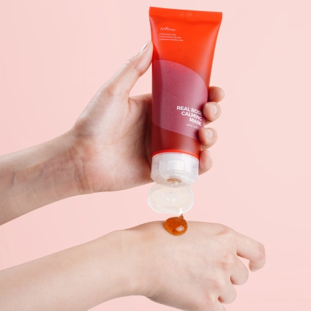Isntree - Real Rose Calming Mask - Nomierinoša Rožu Maska - 100ml