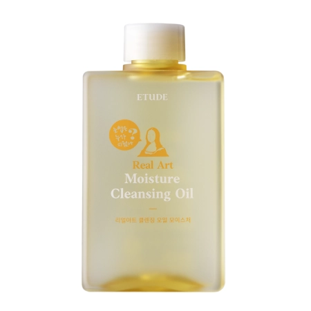 Etude House - Real Art Cleansing Oil Moisture - Attīrošā Eļļa Sejas un Acu Grima Noņemšanai - 185ml