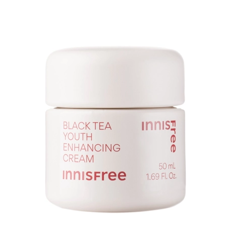 Innisfree - Black Tea Youth Enhancing Cream - Izlīdzinoši-Nostiprinošs Sejas Krēms - 50ml