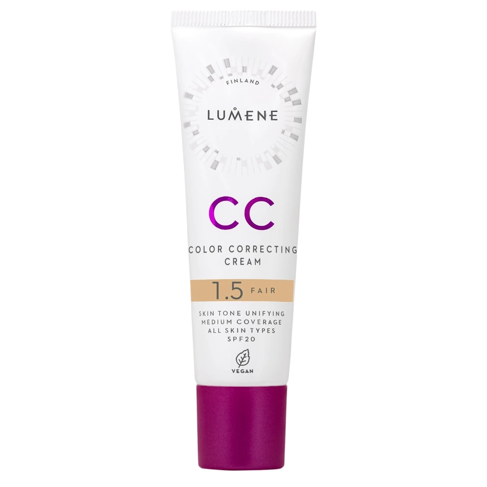 Lumene - CC Color Correcting Cream SPF 20 - Korektējošs CC Krēms - 1,5 Fair - 30ml